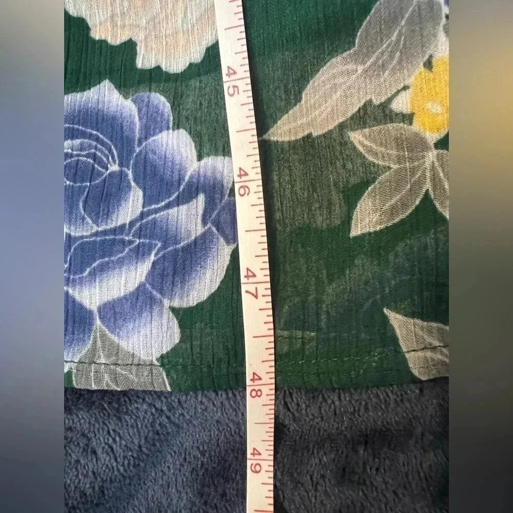Merona‎ Green floral maxi dress size s - Picture 4 of 4